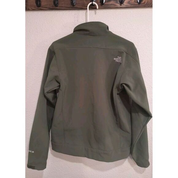 Men's North Face Soft Shell Jacket Green With Fleece Lining Size Small - Picture 9 of 10